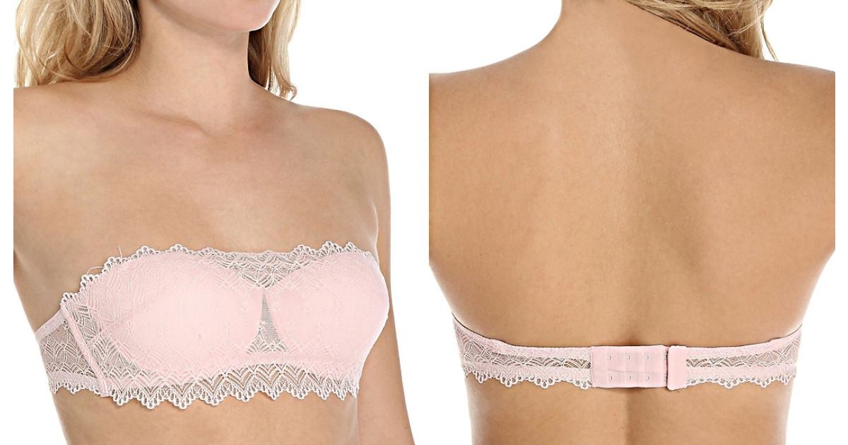 A thin edge of silicone or rubber edging will help keep your bras in place.