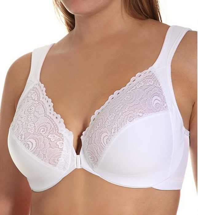 The front closure bra is one of the best styles for low necklines and a smooth back.