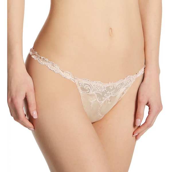 Sheer panties with delicate embroidery are a beautiful option that can be enjoyed long after your wedding.