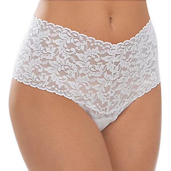 Thongs in soft stretchy lace are an easy to wear feel-good style for your wedding day.