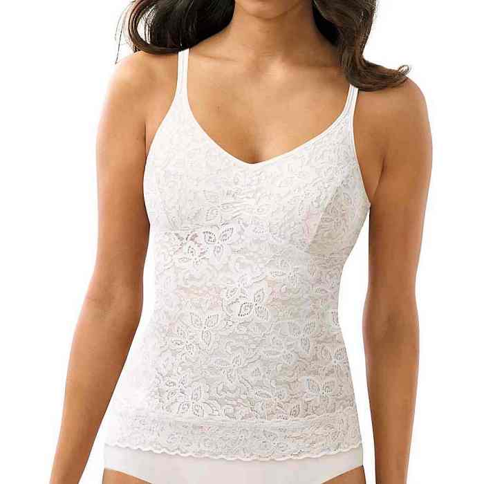 Camisoles in lace are an excellent way to dress up your closet favorites.