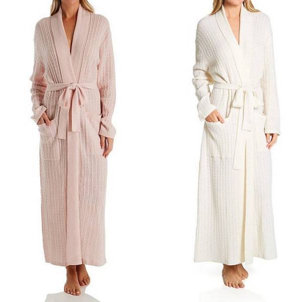Long robes are a wonderful way to keep warm during the cooler months.