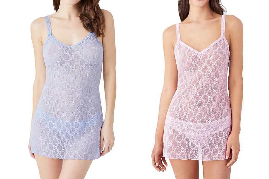 Lace chemises are available in a variety of beautiful colors.