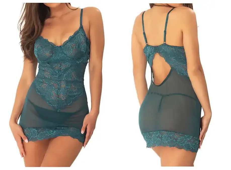 One of the best things about a sheer chemise in lace? They hug your curves in all the right places.