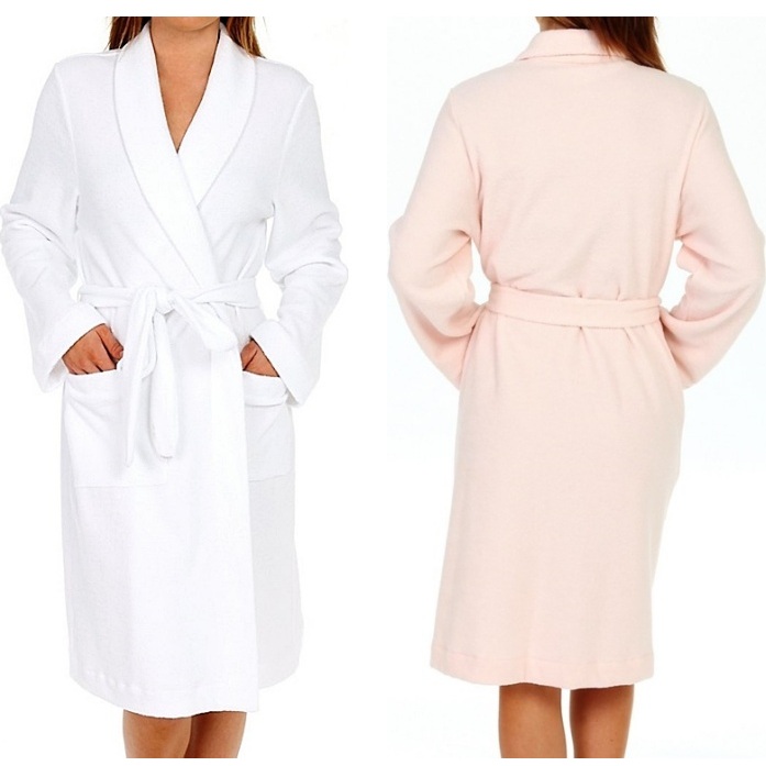Cozy cotton robes... a must-have for easy everyday wear.