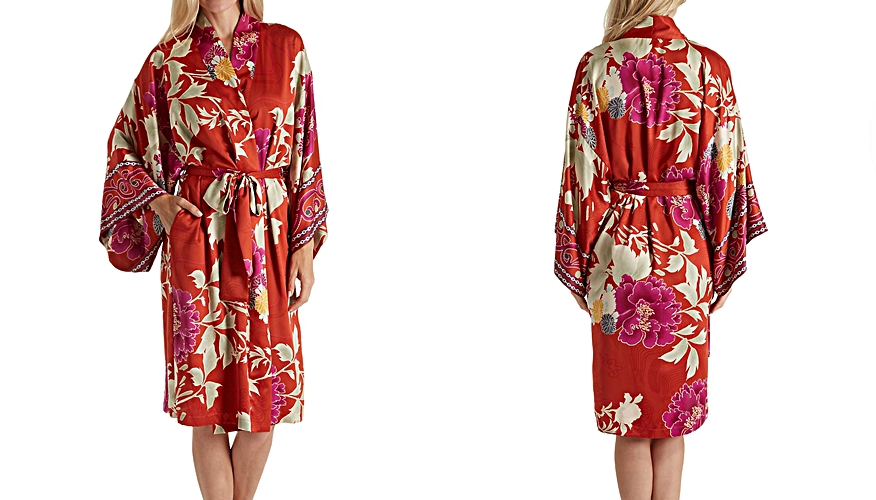 A satin robe is an easy favorite that you can mix and match.