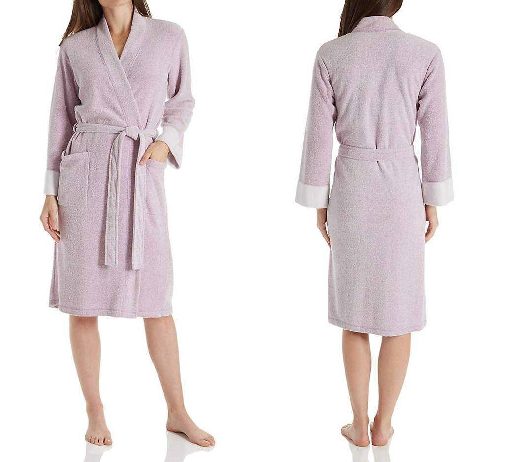Terry cloth robes are usually made of cotton and are a great everyday wear option.