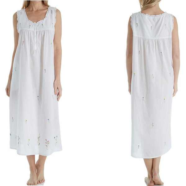 long cotton night gowns