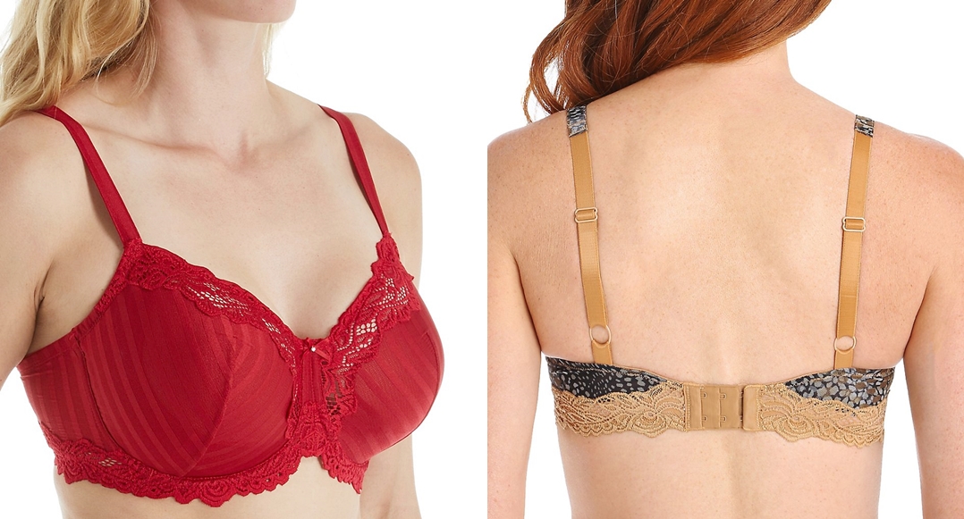 Plus size bras with 3 part cups offer great support for larger busts.