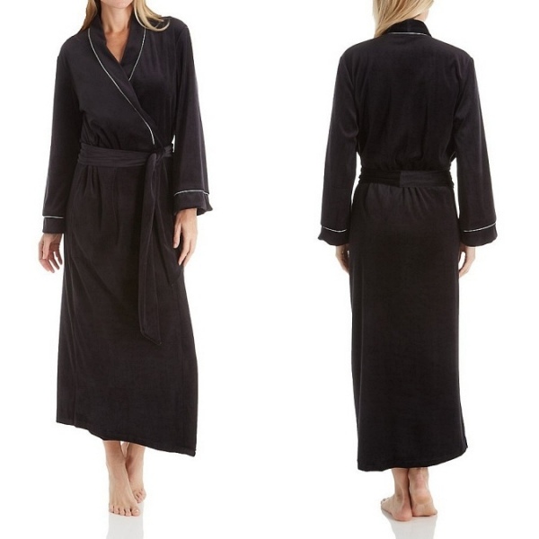 Soft and warm, a velour robe is a wonderful option for year round wear.