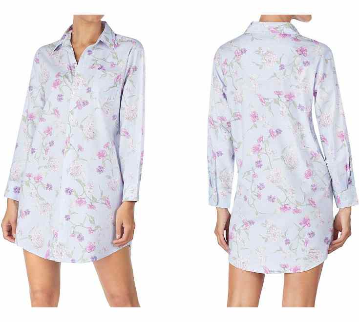A night shirt is a great lightweight alternative to long nightgowns.