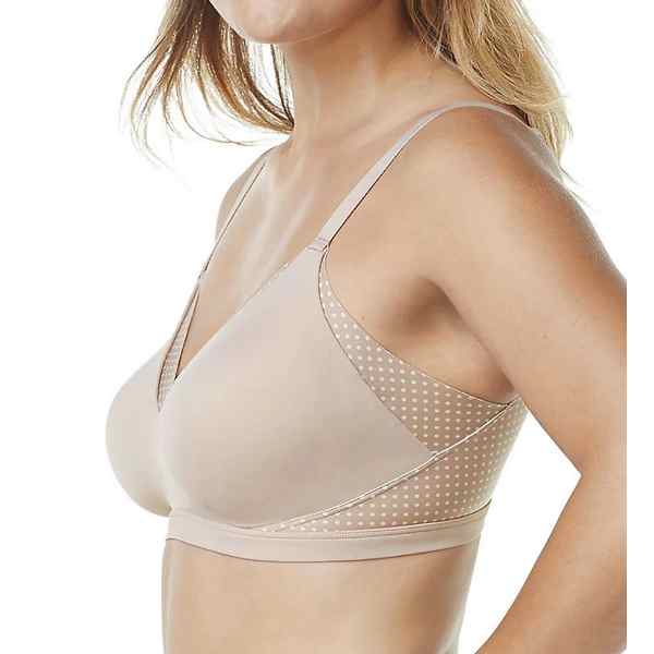 Olga bra styles with contouring help eliminate side and back bulges.
