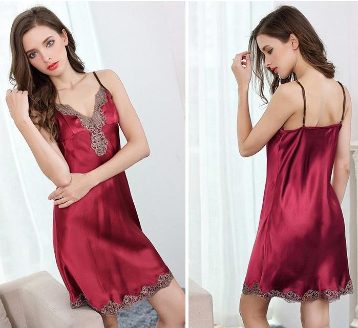 silk gown