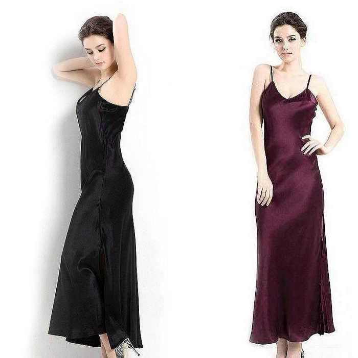 silk gown