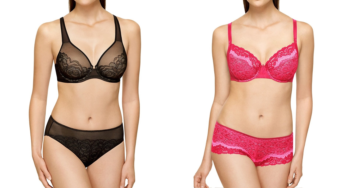 Valentine lingerie in sheer lace or mesh is so feminine and pretty!