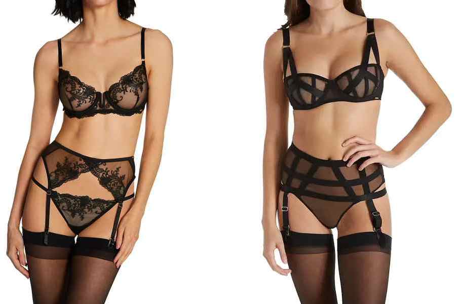 A classic valentine gift? A bra and panty set in black lace. Simply lovely!