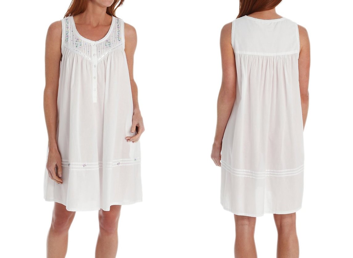white cotton nightgowns