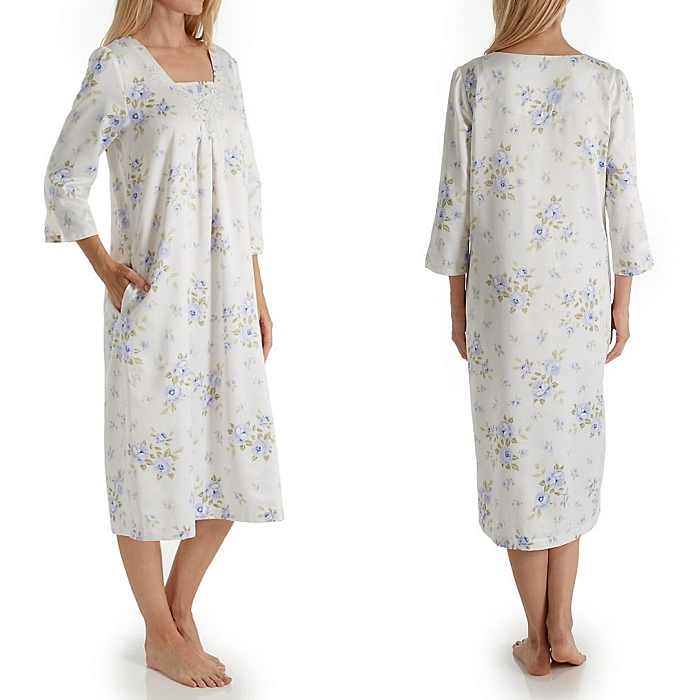 Brushed Back Satin Nightgown