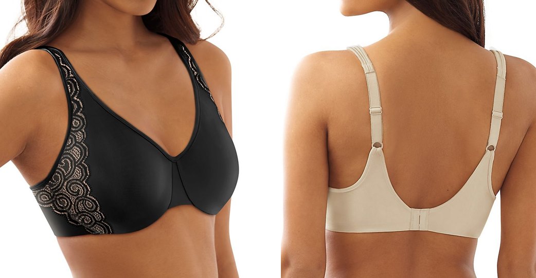 Minimizer bras in smooth seamless fabrics are great to wear under knitwear.