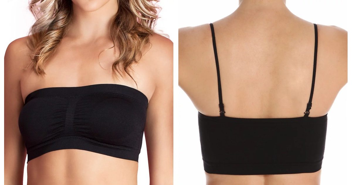 A black bra is great choice for darker clothes.