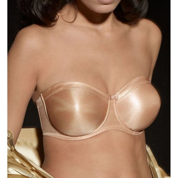 Strapless bras in neutral skin tones are perfect for sheer and lace dresses. They can also been worn long after your wedding.