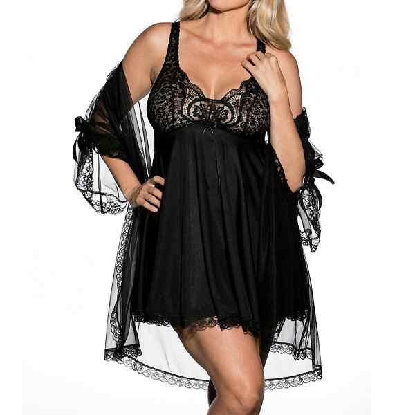 A wedding nightgown in sheer chiffon is ooh la la sexy!