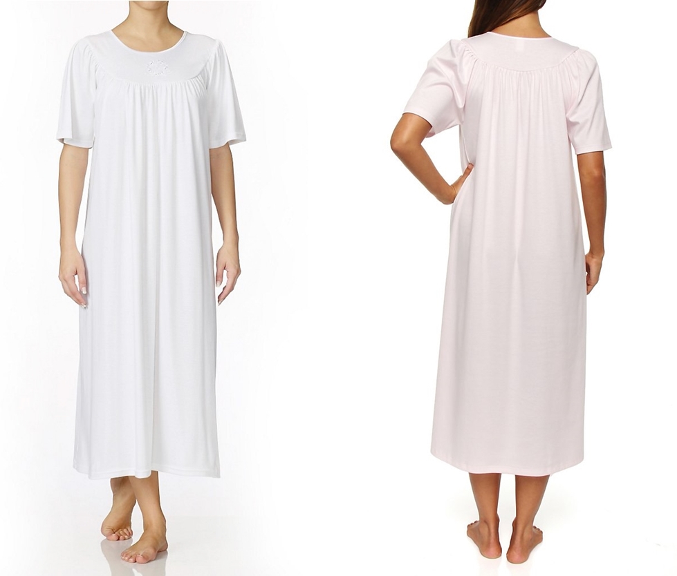 Loosely fitted nightgowns are an easy peasy night wear style.