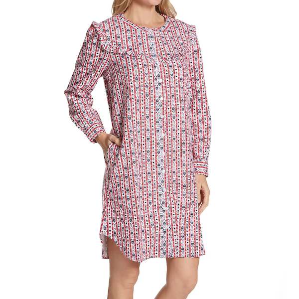 Flannel sleepwear is available in a range of colorful prints and patterns