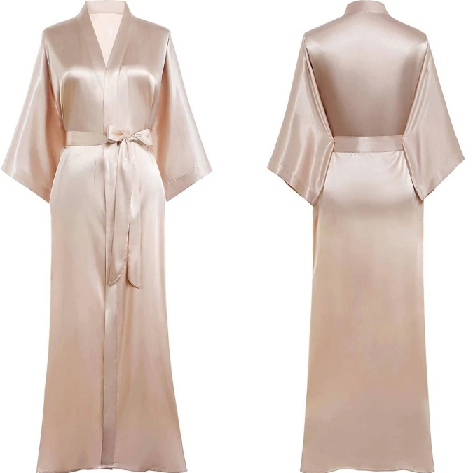 Silk robes, beautifully elegant, they can be matched with your lingerie favorites.