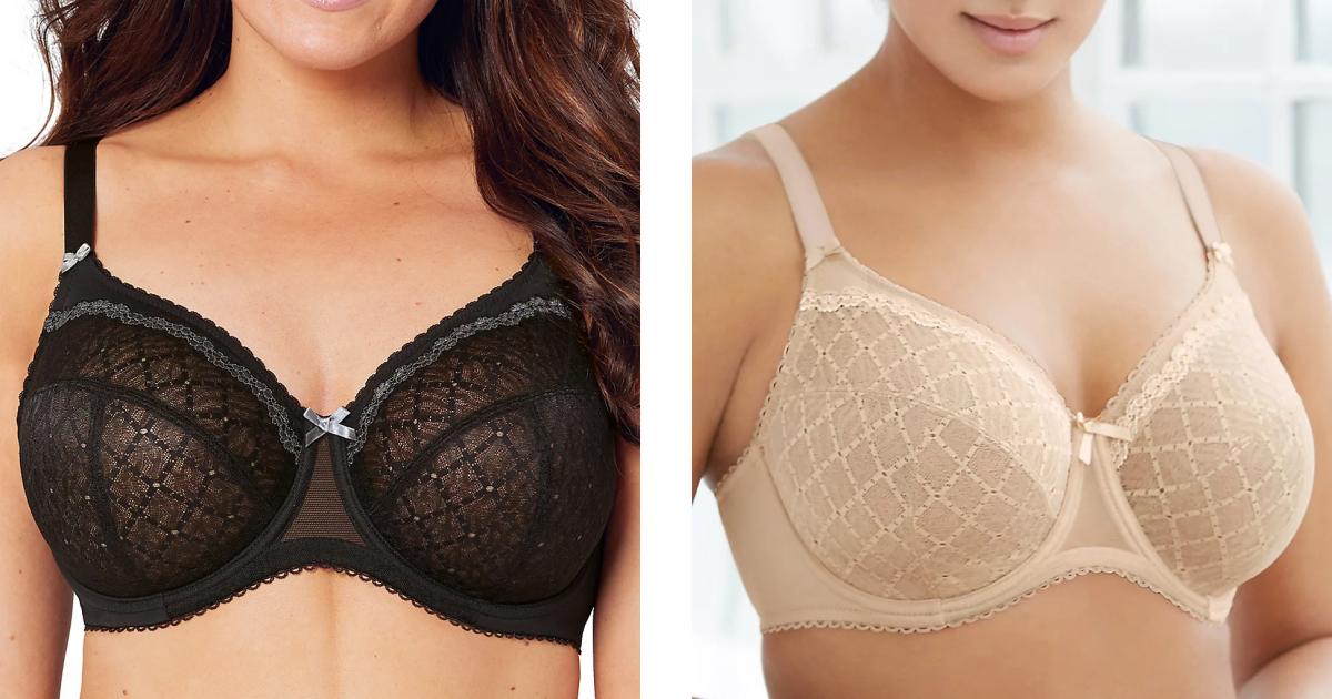 Full figured bras with lace and pretty accents are ultra feminine.