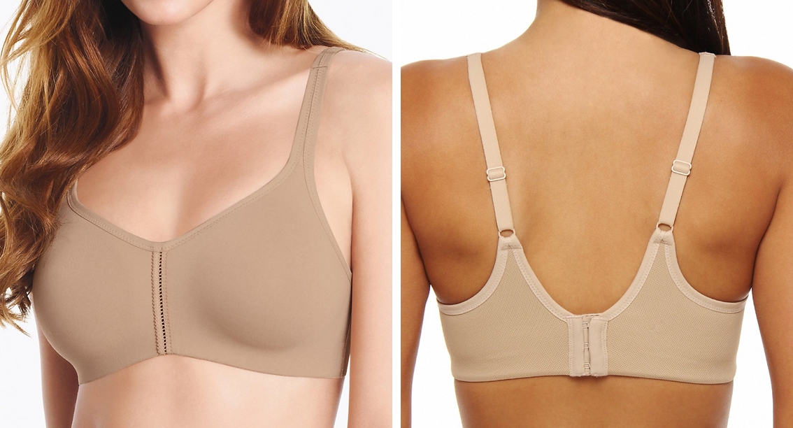 Full figured bras are available in underwire and wirefree styles.